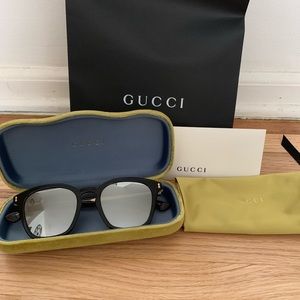 Gucci Square Mirrored Sunglasses